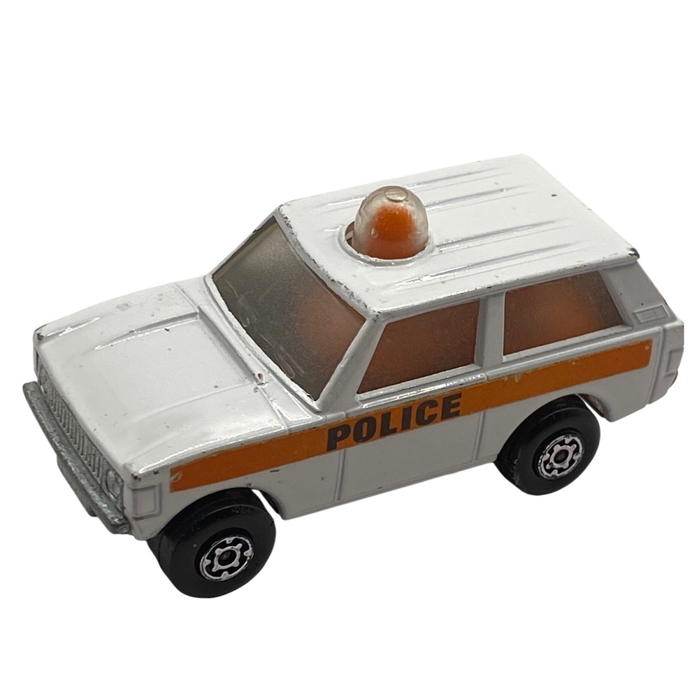 Matchbox Rolamatics No 20 Police Patrol Range Rover 1975 Lesney England White‎